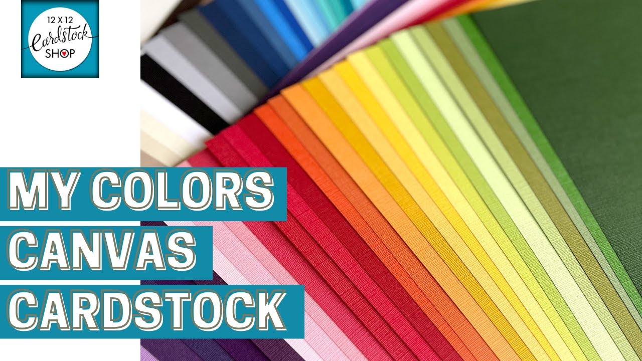 My Colors Canvas Cardstock Bundle 12x12 18/Pkg, Pink & Red Tones