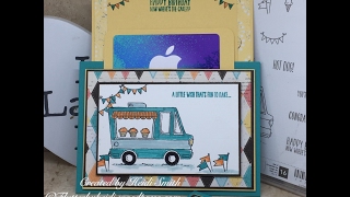 Sunday Scoring double slider gift card holder by Heidi Smith Flutterbyheidi UK Demonstrator
