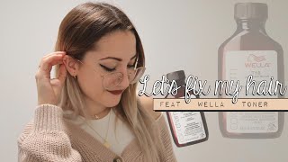 Lets Fix My Bry Blonde Hair.. Feat Wella Toner T18 How To Dilute A Developer