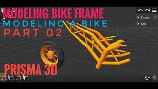 Modeling Bike Frame | Modeling a Bike Part 02| Prisma 3D | M Animations screenshot 2