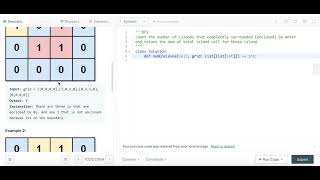 Number of Enclaves - Leetcode 1020 - DFS - Python
