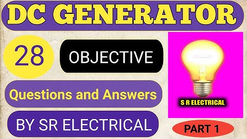 MOST IMPORTANT MCQ OF DC GENERATOR (PART1)#ITI_ONLINE_CBT_EXAM#SR_ELECTRICAL_CHANNEL