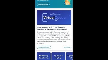 Joining Guardians of the Galaxy virtual queue at Epcot!