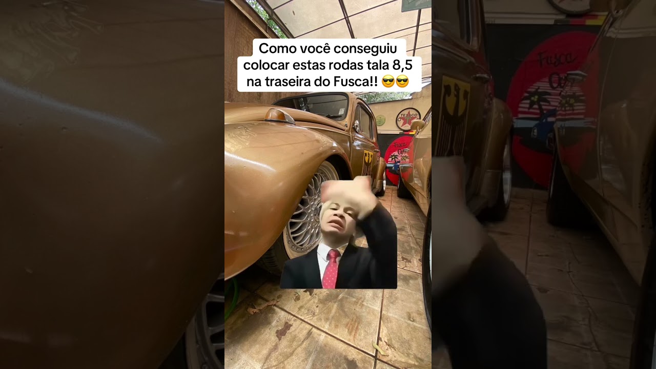 Como você conseguiu colocar estas rodas tala 8,5 na traseira do Fusca!! 😎😎