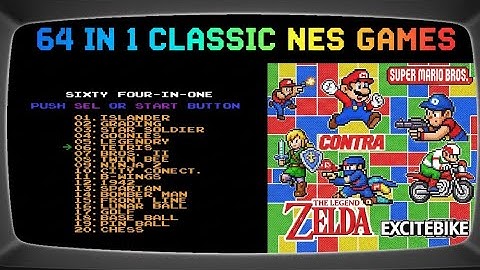 NES 64 in 1 Gameplay : Every Game Tested & Played!