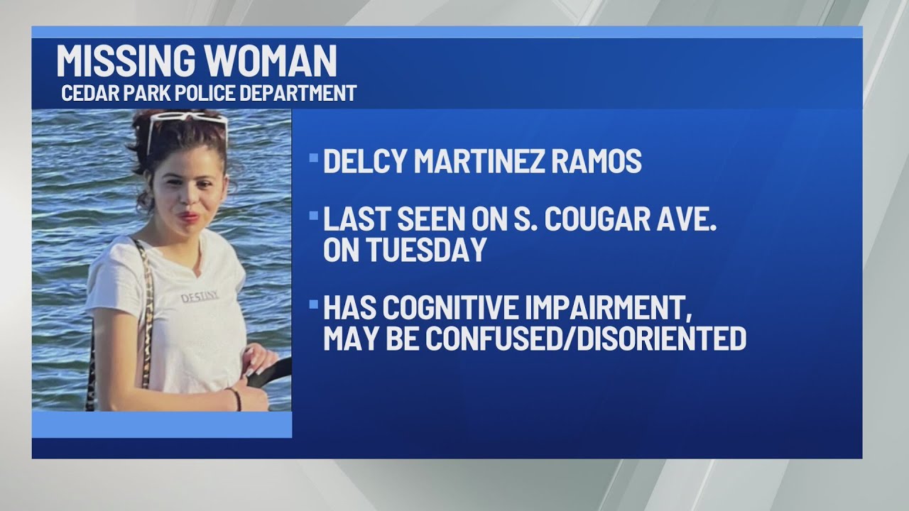 Cedar Park police seek public help finding missing woman with cognitive ...