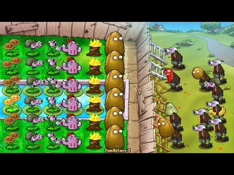 Plants vs Zombies. Zombotany Mod Gameplay 