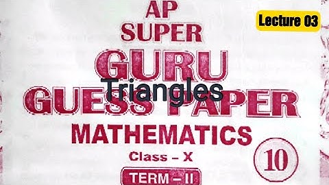 Ap super guru TRIANGLES! #pseb #psebboard #pseb10thclass
