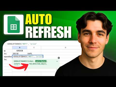 How To Auto Refresh Stock Price In Google Sheets (Tutorial 2026)