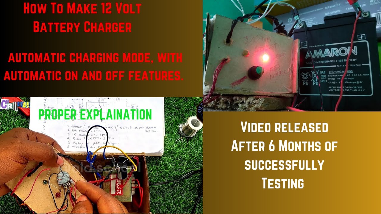 How To Make 12 Volt Lead Acid Battery Charger? The Best Method! 6 Months Tested.