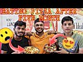 Eating pizza🍕 after five 5months of lockdown with friends😍