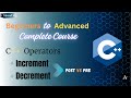 Increment & Decrement Operators in C++ | Post vs Pre Explained with Examples #cplusplus