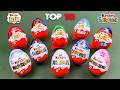 💚  TOP 10 Kinder Joy &amp; Surprise Eggs Different Edition Unboxing!
