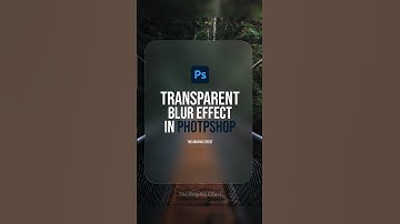 Transparent Blur Effect | Photoshop Shorts