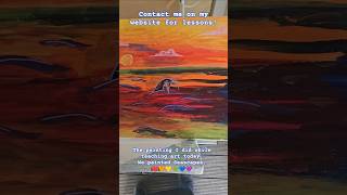 The painting I did while teaching art today. Contact me for lessons! #art #painting #seascape