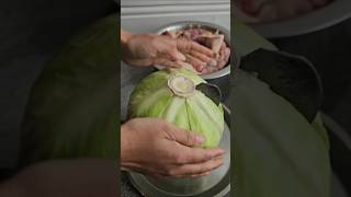 whole cabbage cutting #shorts #youtubeshorts #ytshorts #viralvideo #viral #food#cabbage #cuttingasmr