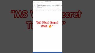 MS Word Me Hidden Umbrella Symbol Trick 😱 | Computer Steno #shorts #computertricks