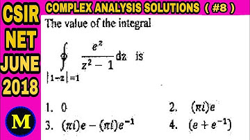 CSIR NET JUNE 2018 COMPLEX ANALYSIS🔥