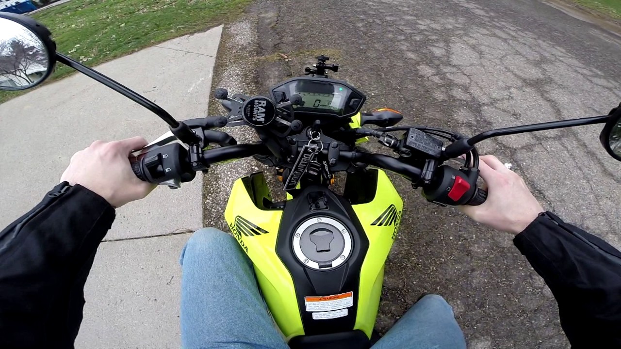 Mile 62 Beginners ride to the CAR WASH on 2017 Honda Grom Ohio USA