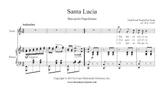 Santa Lucia - Voice (Medium High) - C Major