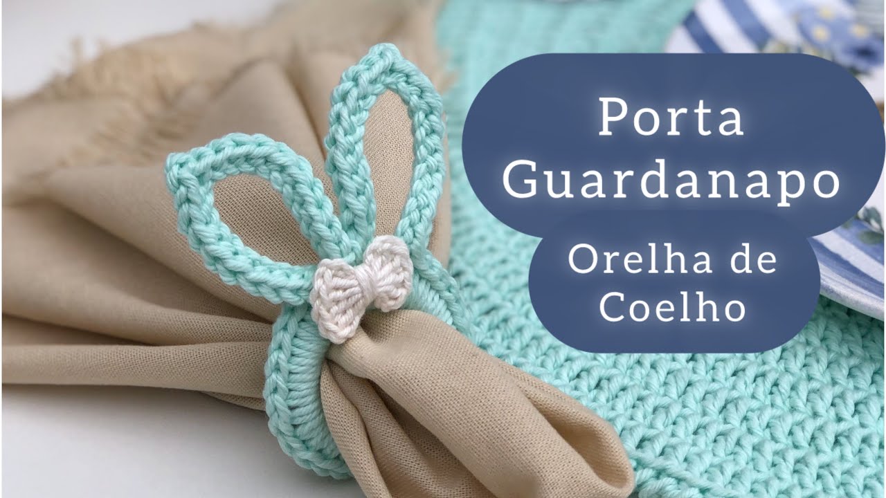 Porta Guardanapo Orelha de Coelho Páscoa