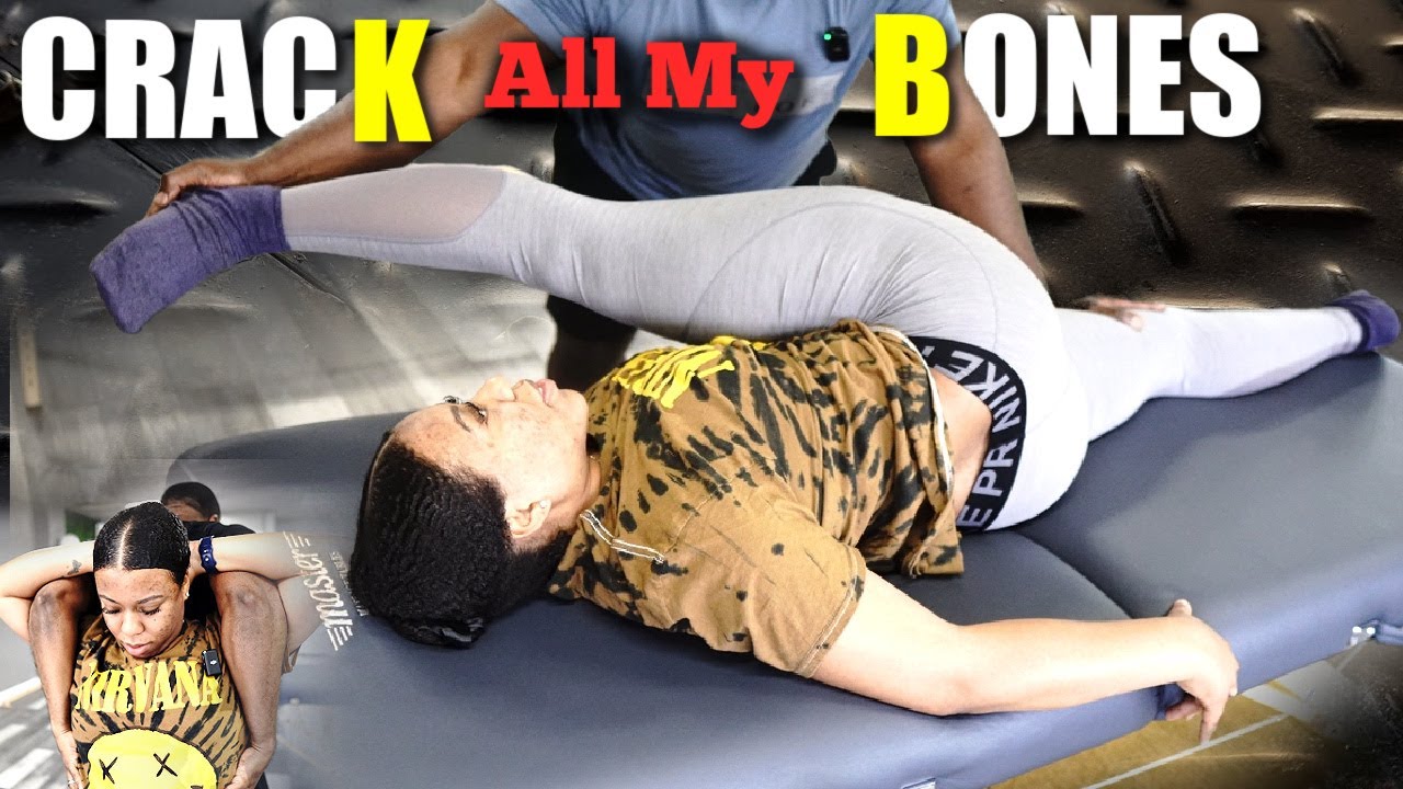 CRACKED EVERY BONE IN HER BODY. Chiropractic crack and stretch helped nurse's neck and back pain.
