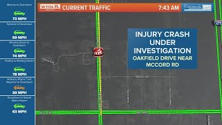 Injury crash in Springfield Twp. causes partial closure on McCord Road
