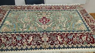 Rare Nain Persian Carpet - 4Lah Pictorial Rug ~900kpsi