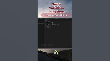 Swap variable using tuple #python #coding #programminglanguage #softwareengineering #pythoncoding