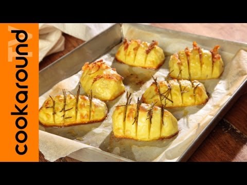 Patate Fisarmonica Contorno Di Patate Farcite Al Forno Youtube