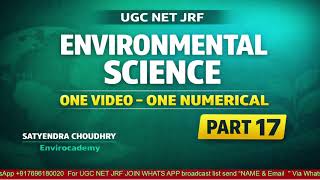 Climate Change Numerical | Environmental Pollution Calculation | UGC NET EVS