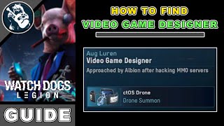 In this video, we will find out what is the watch dogs legion video
game designer location order to be able recruit him unlock a special
achievement...