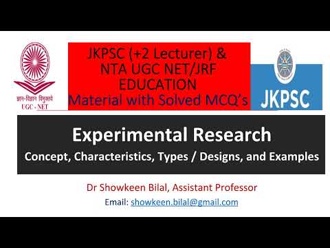 Experimental Research (Concept,