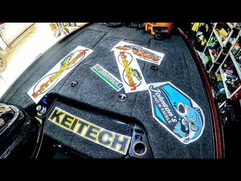 Installing Carpet Graphics on my Bass Boat, How To, DIY