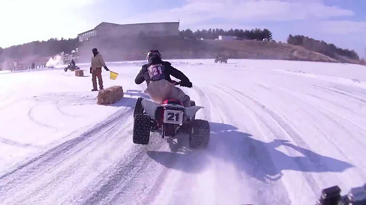2013 Atv Ice Racing pro class main quad Algona esr...