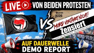 🔴 LIVE aus Worms - Demo und Gegendemo zum Gedenken
