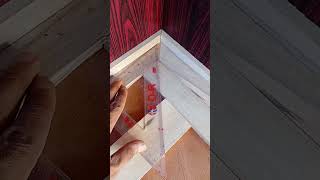 smart idea how to connect the sides of a right angle #woodworking #diy