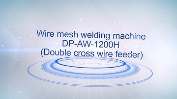 2-4mm Automatic wire mesh welding machine DP-AW-1200H, with double cross wire feeder and edge cutter