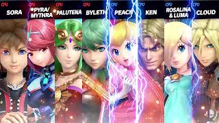 Super Smash Bros. Ultimate - Battle #3569 AJ32599 VS Yellow Hair Characters