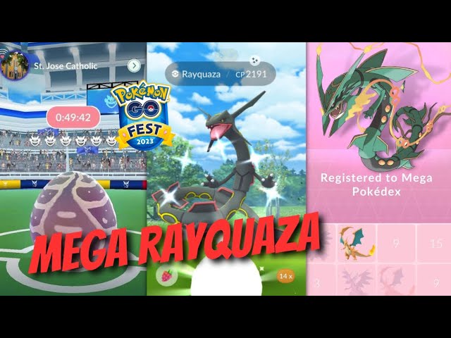 100% Safe] Guaranteed Ctach - Mega Rayquaza Raid Shiny Chance ✨✨ Pokemon Go  Fest