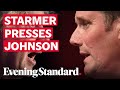 Sir Keir Starmer presses Boris Johnson on track and trace system