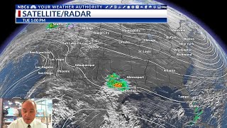 Mainly dry weather with above-normal temperatures until the weekend