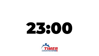 23-Minute Timer | White Screen Countdown with Alarm