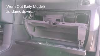 BMW E36 glove box comparison between early/late version