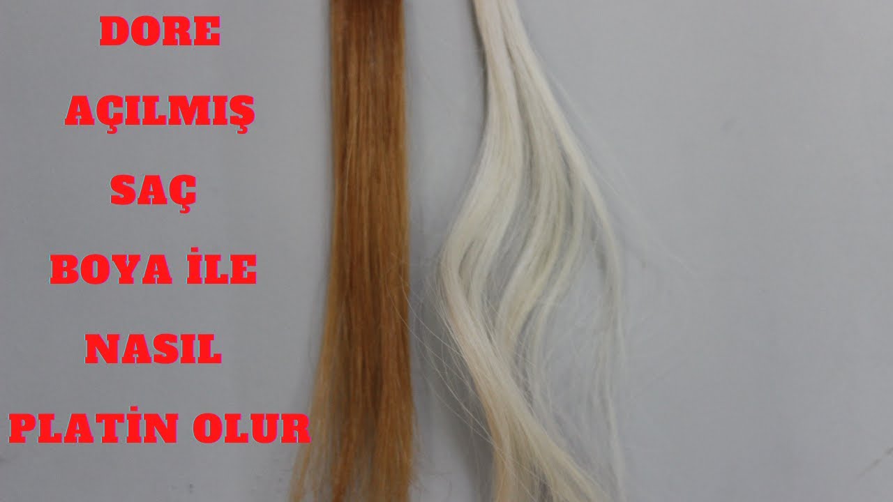 dore açılmış saç boyayla nasıl platin yapılır ve soğuk renk verilir🤔 @OrhanKOÇYİĞİT