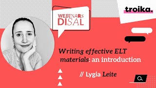 Writing effective ELT materials an introduction  - Lygia Leite
