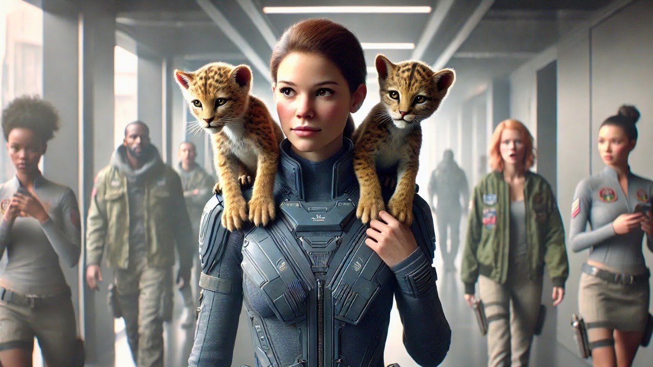 DER MENSCH SOLLTE EIN RAUBTIER ZUR KLASSE BRINGEN – SIE KAM MIT ZWEI JUNGEN AUF DEN SCHULTERN