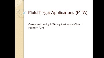 [Beginner] Create and Deploy Your First Cloud Foundry Application
