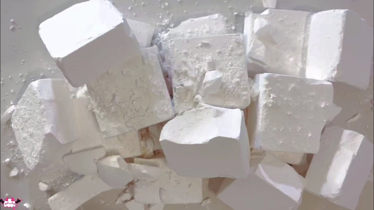 Fluffy Soft Fresh Gym Chalk Blocks Crush ASMR Oddlysatisfying Sleepaid Relaxation Therapy ASMR