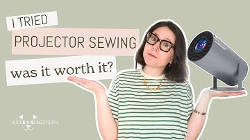 I Tried Projector Sewing… Was It Worth It? | How to Use a Projector for Sewing Patterns